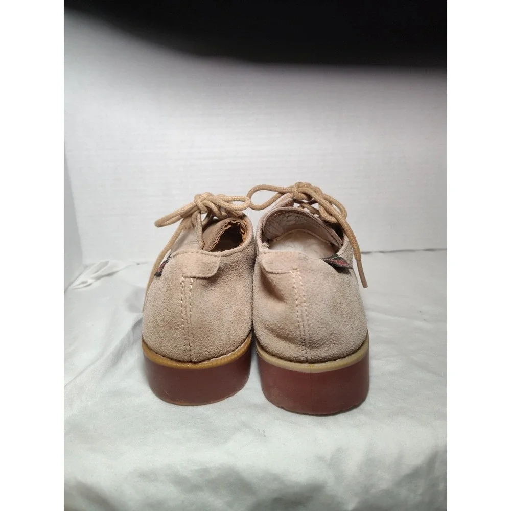 Youth BASS Shoes Tie Shoe Size: 3M Boy Suede Tan Oxford‎ Elliott